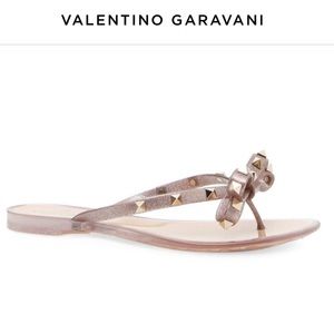 Pink JELLY Valentino Slippers